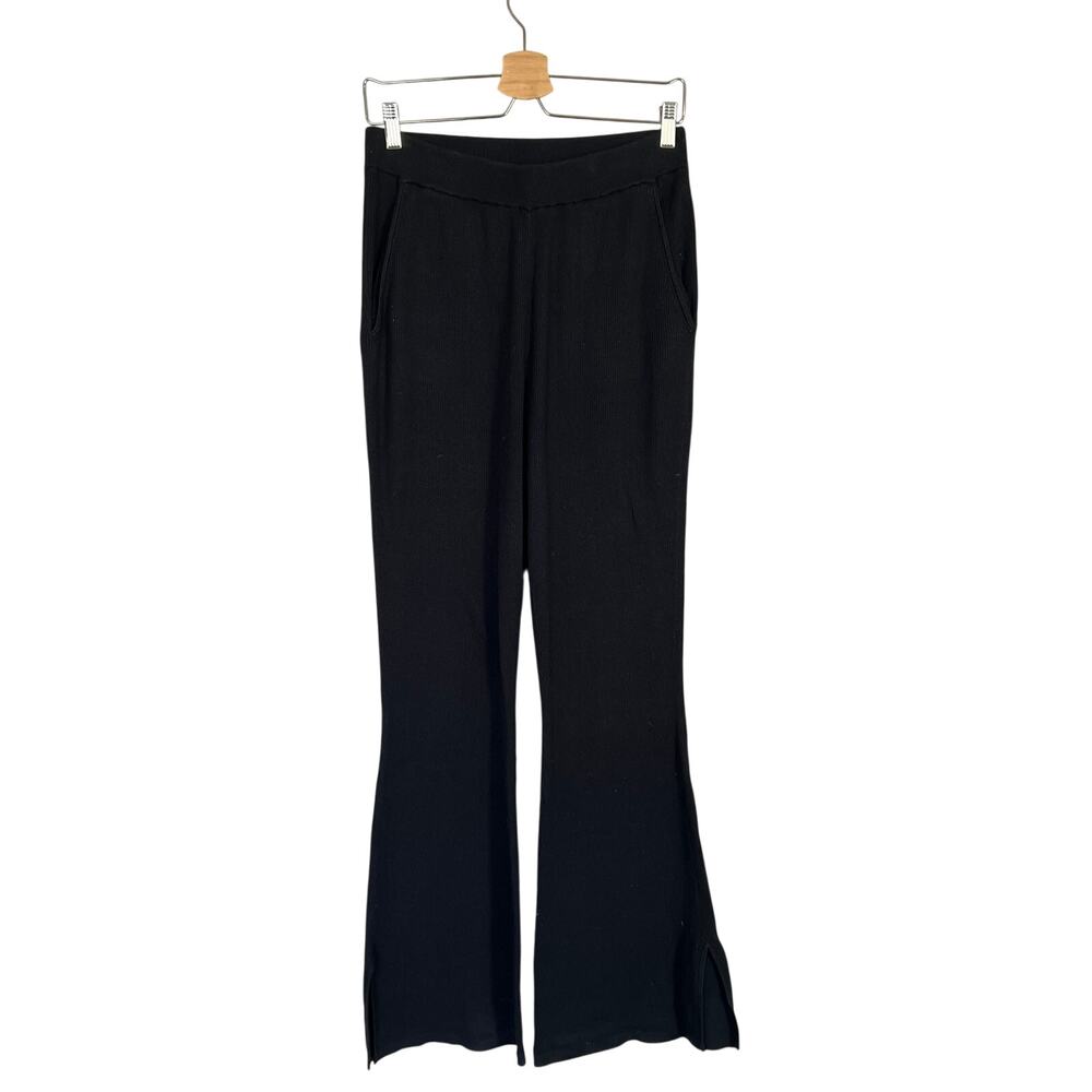Favorite Daughter Pants Women's Sz M Black Trousers Flare Leg Classic Minimalist - Picture 2 of 12
